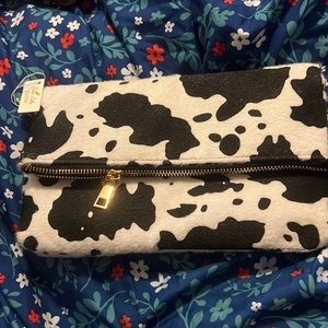 Cow print purse